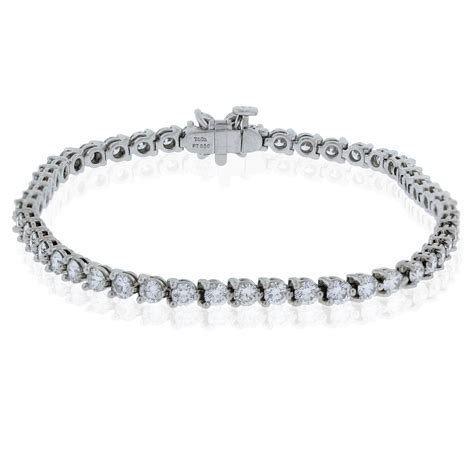 Tiffany And Co Victoria Line Platinum And Diamond Tennis Bracelet