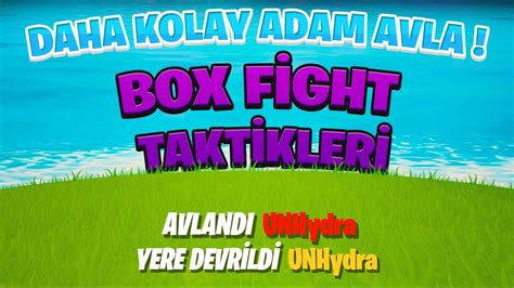 BOXFİGHT TAKTİKLERİ Fortnite Öğretici 1 Fortnite Türkce YouTube