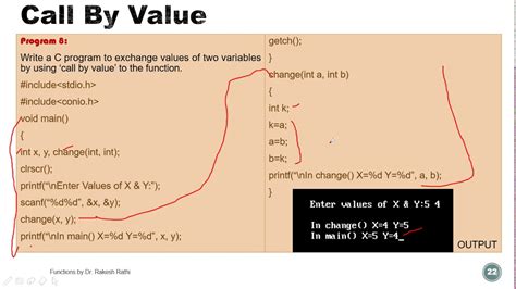 C Programming Call By Value And Reference Part Youtube