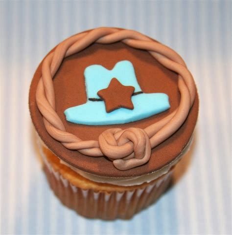 Fondant Cupcake Toppers Cowboy Boot Cowboy Hat Western Theme Etsy