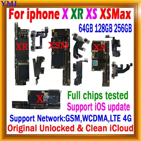 Frete grátis mainboard original para o iphone x xs xr xs max placa mãe