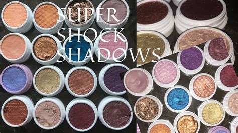 Colourpop Super Shock Shadow Swatches Youtube