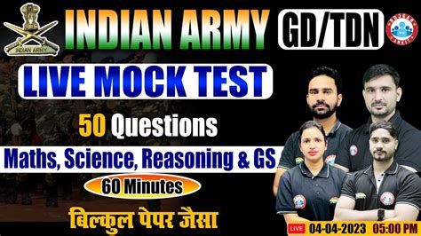 Army Agniveer Gd Live Mock Test Tdn Live Mock Test Top