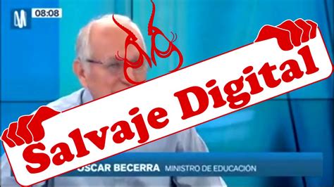 Salvaje Digital On Twitter El Desprecio Del Ministro De Educaci N