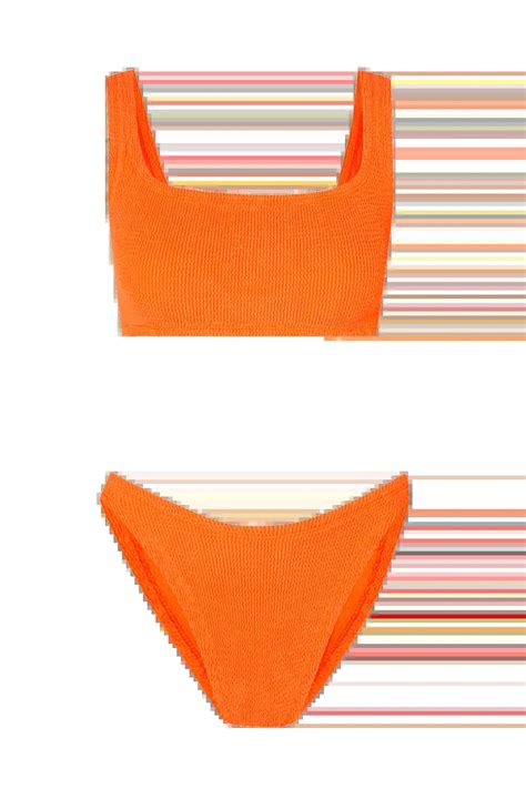 Buy NET SUSTAIN Xandra Neon Seersucker Bikini HUNZA G Online The Inarra