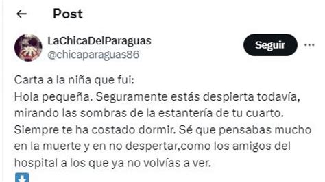 La Emotiva Carta De Una Joven A La Niña Que Fue Tras Sobrevivir A Un