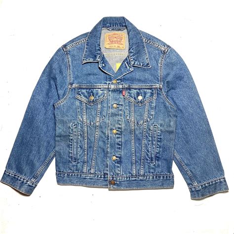 Levis Type Iii Classic Blue Denim Trucker Jacket Sz S Etsy