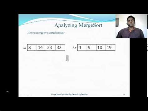 Merge Sort Algorithm Time Complexity Analysis By Santosh Uplawdiya