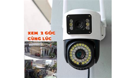 Camera IP Yoosee 2 MẮT 5 0MPX xoay 360 độ xem đêm có màu hỗ trợ đàm