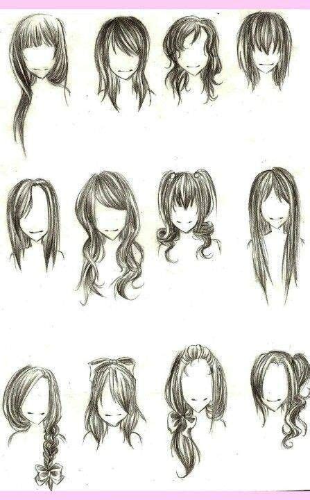 Como Dibujar Pelo De Mujer Facil Cortes De Pelo Con Estilo