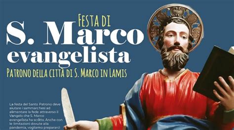 Tutto Pronto Per La Festa Di San Marco Evangelista Sanmarcoinlamis Eu