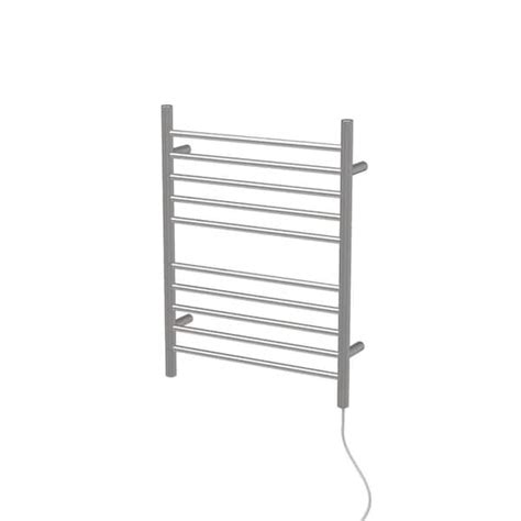 Amba Radiant Straight 10 Bar Plug In Electric Towel Warmer In Polished