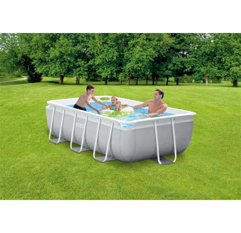 Intex Prism Premium Rectangle Metal Frame Pool Above Ground M X