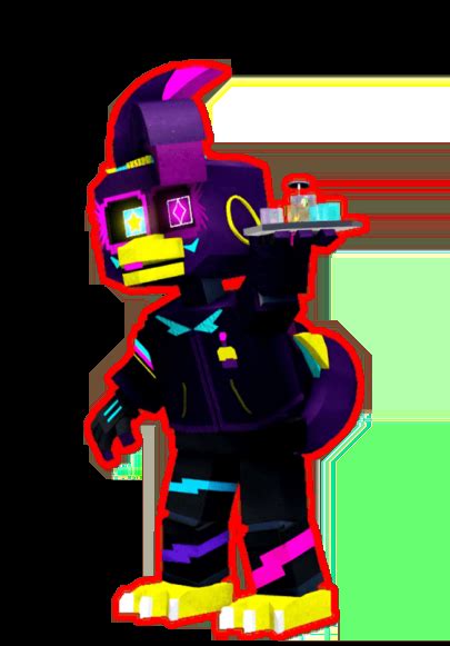 Blacklight Chica Official Roblox Fnaf World Return To Animatronica