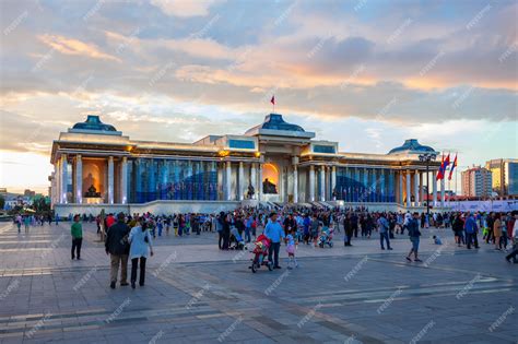 Premium Photo | Sukhbaatar Square in Ulaanbaatar