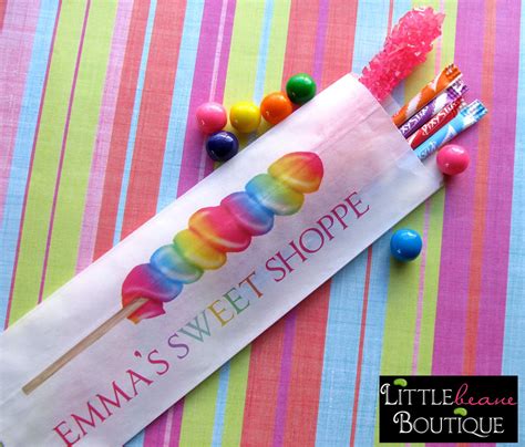 Candy Lollipop Favor Bags Lollipop Favor Bags Hot Colors Etsy