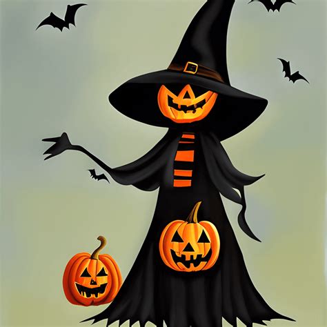 Halloween Witch Painting · Creative Fabrica