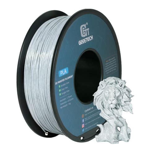 PLA Like Marble Grey 3D Printer Filament 1 75mm 1kg Roll Geeetech Like