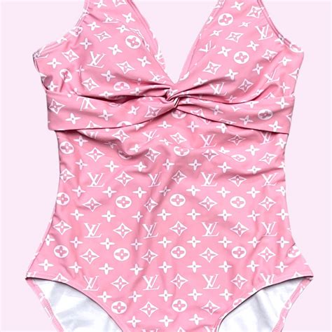 Twist Front Swimsuit In Pink Beach Bikini