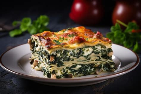 Premium Ai Image Spinach Lasagna Italian Recipe