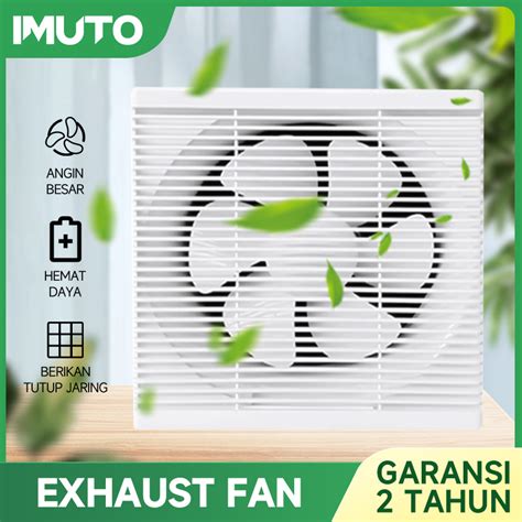 Jual IMUTO Exhaust Fan Kipas Angin Hexos Plafon 8 Inch 10 Inch 12