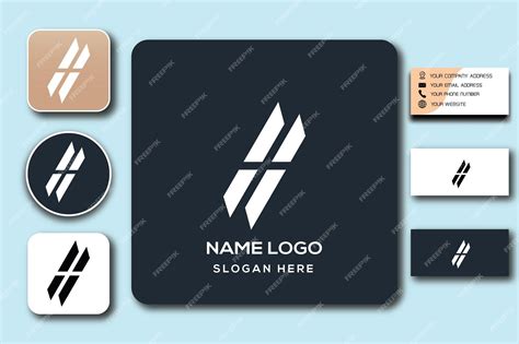 Premium Vector H Monogram Logo Template