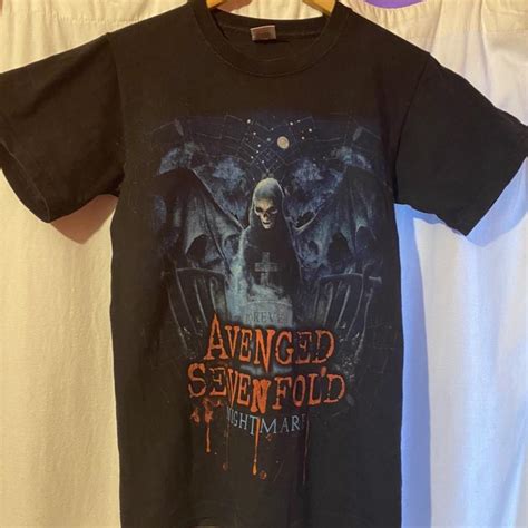 Grim Reaper T Shirt With Detail Size Small Unisex Depop