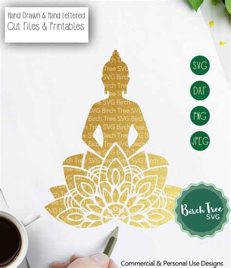 Yoga Svg Meditation Svg Mandala Svg Buddha Quote Buddha Svg Art