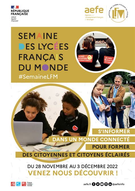 Semaine Des Lyc Es Fran Ais Du Monde