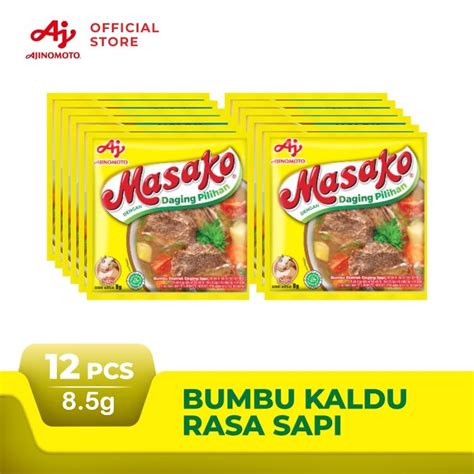 Masako Bumbu Kaldu Penyedap Rasa Sapi Kemasan G Pcs Lazada