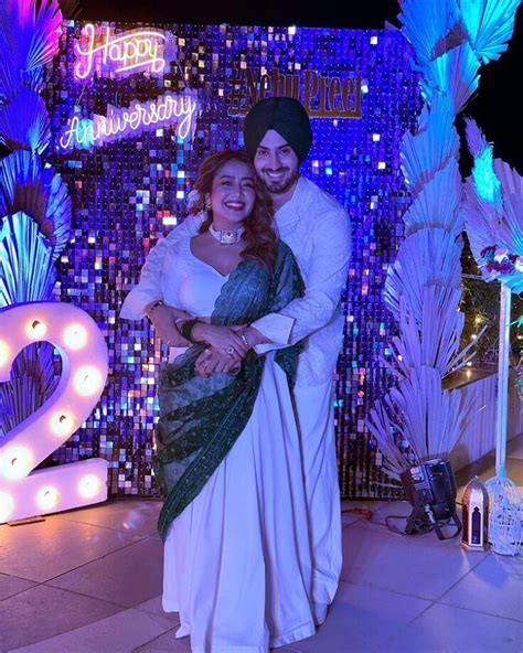 Neha Kakkar Celebrates Nd Wedding Anniversary With Hubby Rohanpreet