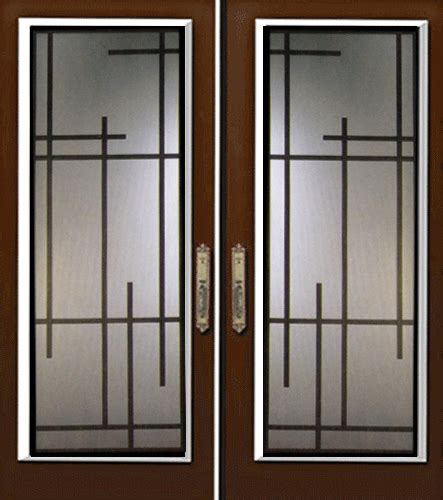 Wrought iron glass door inserts — distinctive glass inserts wrought ...