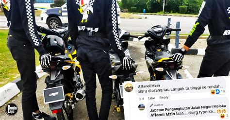 JPJ Melaka Tahan Tiga Penunggang Guna Nombor Plat LANGEK 43100