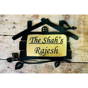 Stainless Steel 304 Engraved Home Name Plate Customized