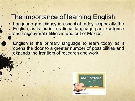 La Importancia De Aprender Inglés Ppt