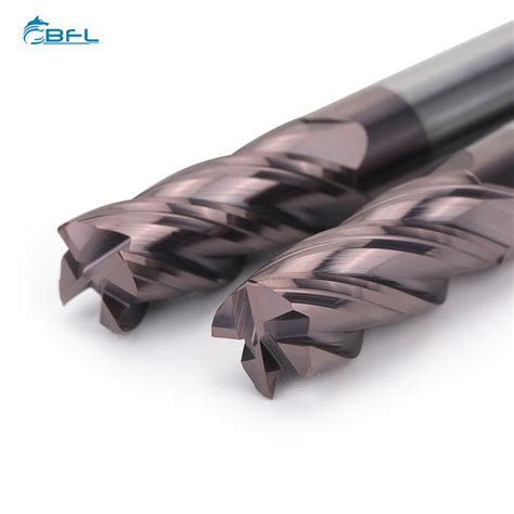 Bfl Solid Carbide 4 Flute Corner Radius End Mills For Steel China End