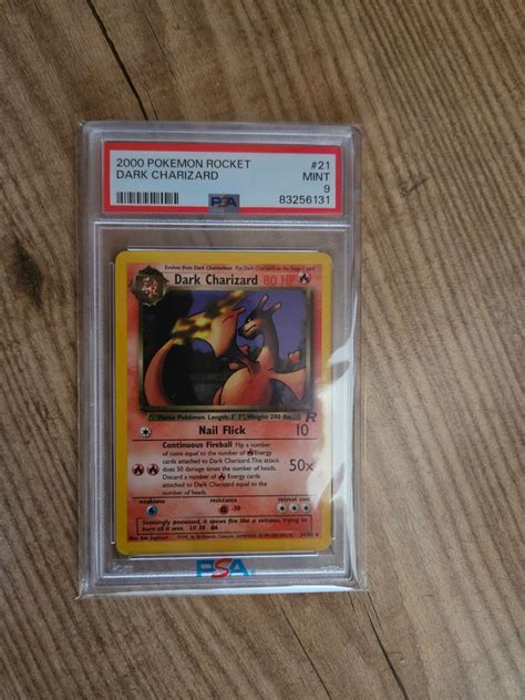 Pok Mon Wotc Vintage Dark Charizard Team Rocket Psa Uit