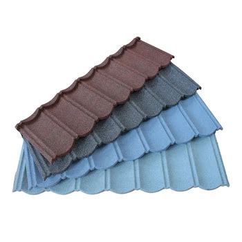 Anti Corrosion Stone Tile Weather Resistant Colored Metal Roofing