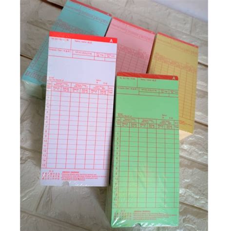 Punch Card 100pcs Per Pkt Shopee Malaysia