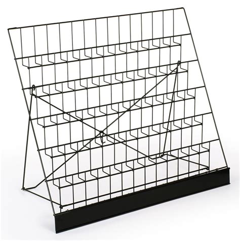 Tiered Wire Display Rack For Tabletops Open Shelves With