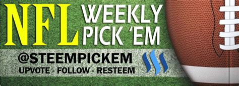 🏈nfl Weekly Pickem Contest Week 1 Chance To Win Sbd💰 — Steemit