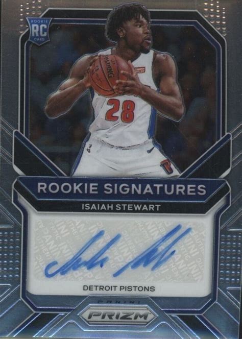 Isaiah Stewart 2020 Prizm Rookie Signatures #RS-IST Price Guide ...