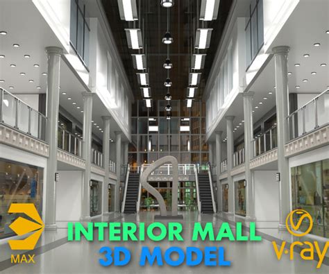 ArtStation - interior mall 3D model | Resources