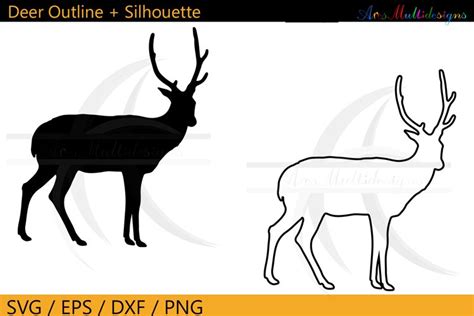 Buck Silhouette Outline