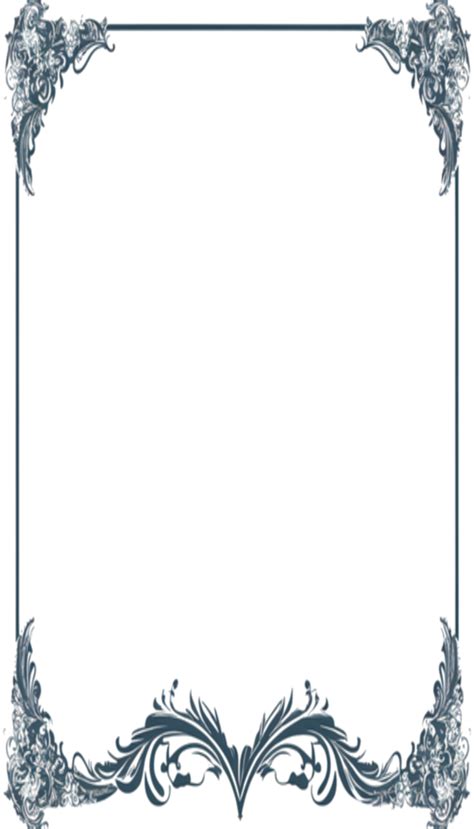 Floral Simple Frame Border PNG Transparent Background, 59% OFF