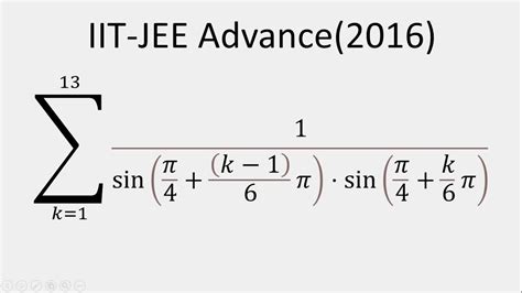 Only Pros Can Solve This Iit Jee Advance 2016 Trigonometry Question