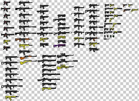 Pixel Art Weapon Firearm Sprite Png Clipart Angle Art Concept Art