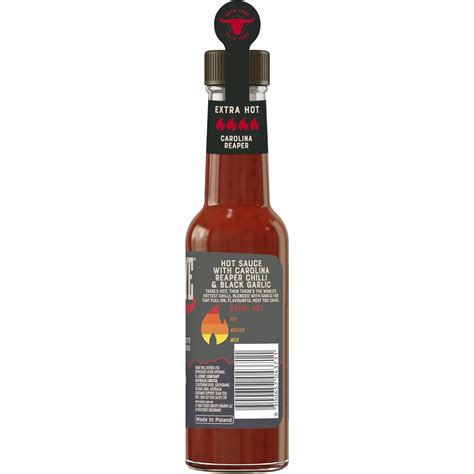 Bull S Eye Chilli Hot Sauce Carolina Reaper With Black Garlic Ml Woolworths