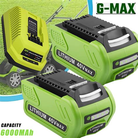 Replacement Battery For Greenworks 40v Battery 29472 29462 29252 G Max Charger Ebay