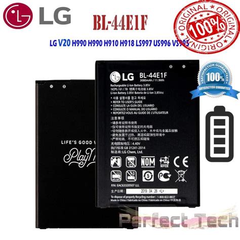 LG Mobile Battery BL 44E1F LG V20 F800 H900 Original Equipment